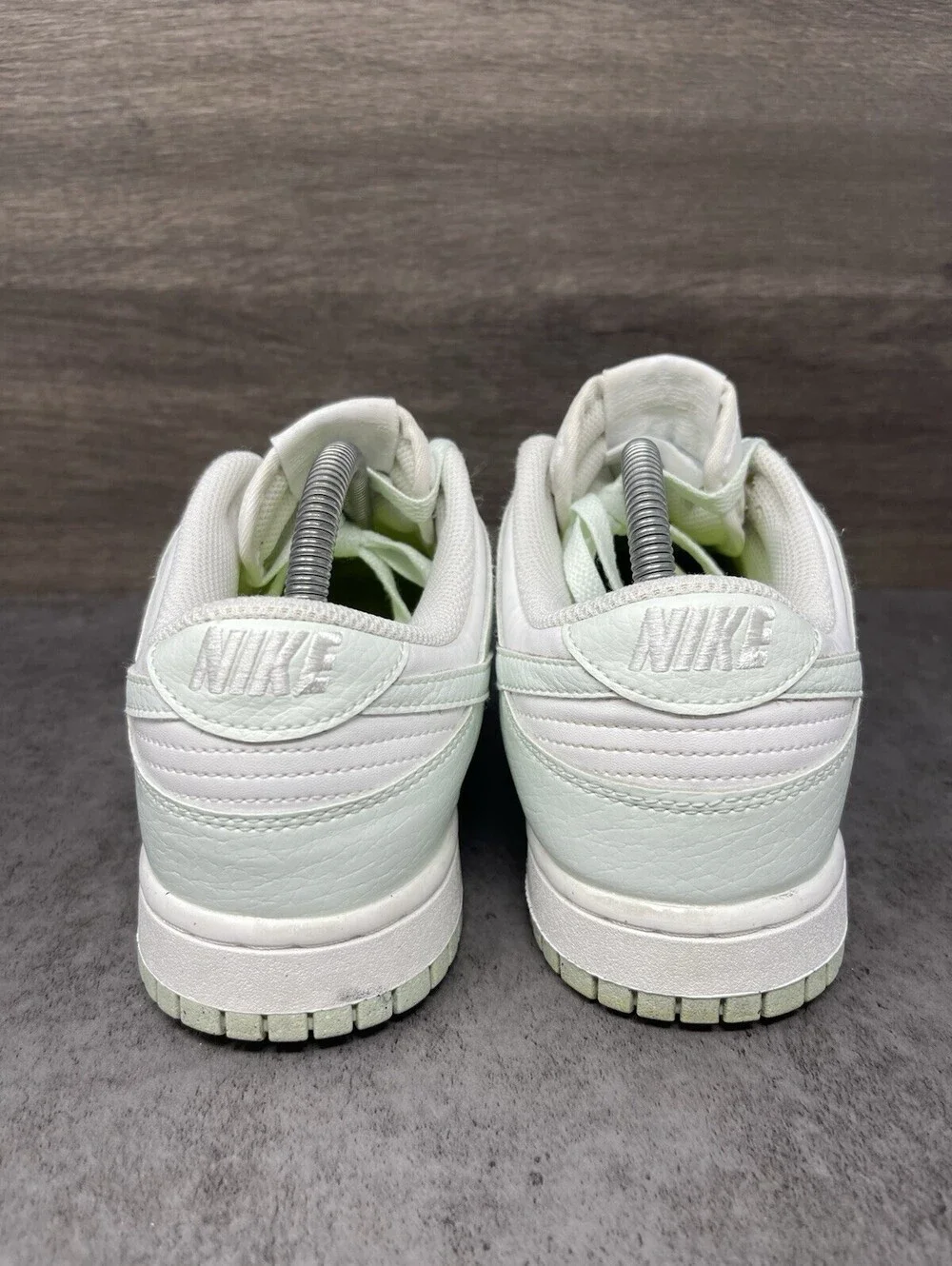 Nike Dunk Low Next Nature White Mint Green Womens Size 9.5 Casual Sneakers